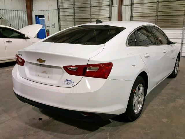 1G1ZB5ST4JF118307 - 2018 CHEVROLET MALIBU LS WHITE photo 4