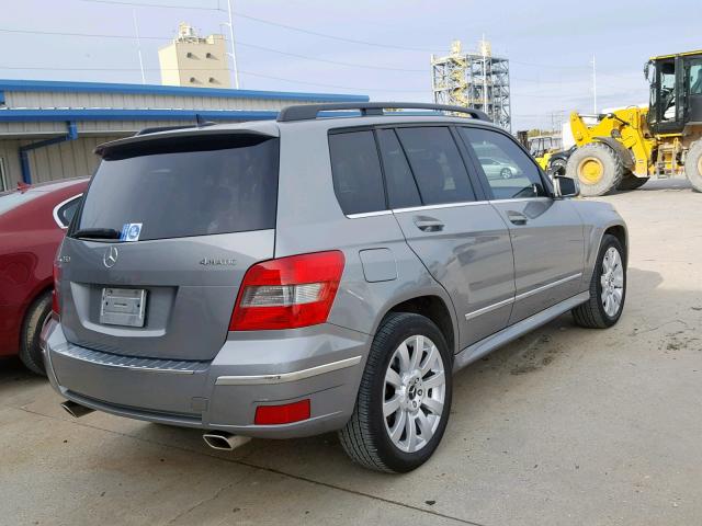 WDCGG8HB2BF620566 - 2011 MERCEDES-BENZ GLK 350 4M GRAY photo 4