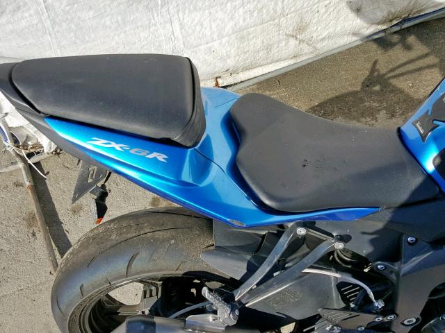 JKAZX4R159A004925 - 2009 KAWASAKI ZX600 R BLUE photo 6