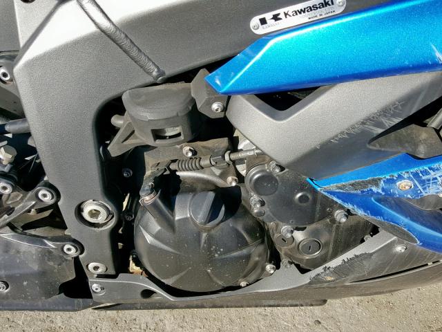 JKAZX4R159A004925 - 2009 KAWASAKI ZX600 R BLUE photo 7