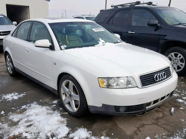 WAULT68E42A105920 - 2002 AUDI A4 3.0 QUA WHITE photo 1