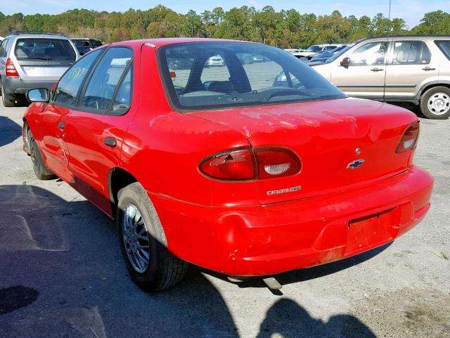 1G1JC524117165517 - 2001 CHEVROLET CAVALIER B RED photo 3