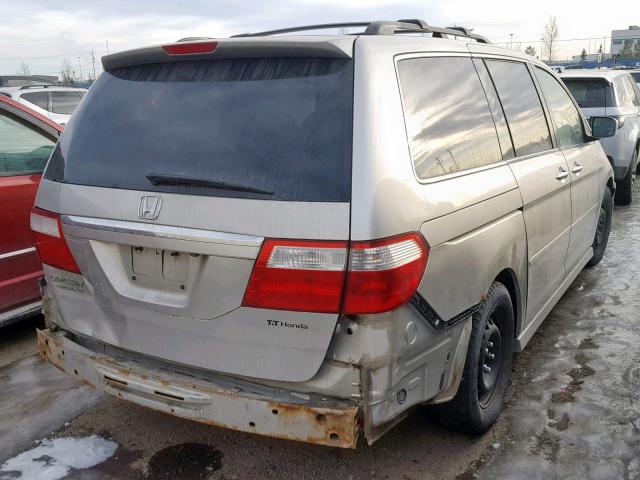 5FNRL38836B500433 - 2006 HONDA ODYSSEY TO SILVER photo 4