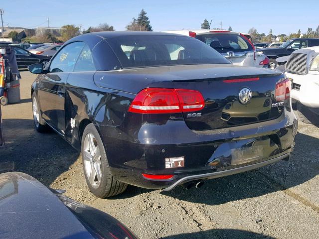 WVWFW7AH4CV005473 - 2012 VOLKSWAGEN EOS LUX Czarny zdjęcie 3