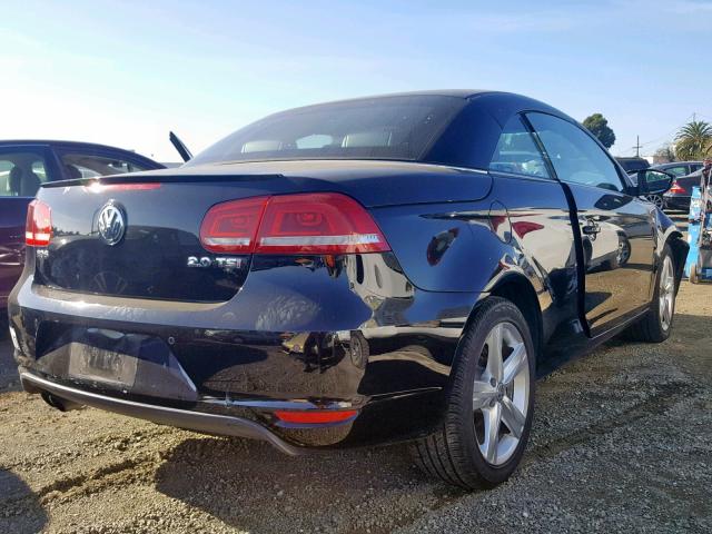 WVWFW7AH4CV005473 - 2012 VOLKSWAGEN EOS LUX Czarny zdjęcie 4