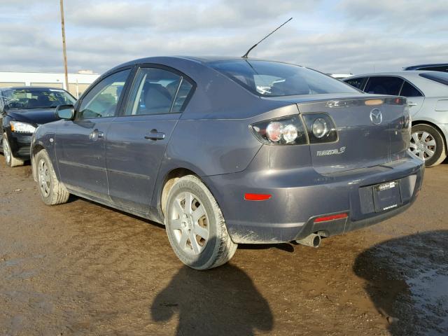 JM1BK12F881815286 - 2008 MAZDA 3 I GRAY photo 3