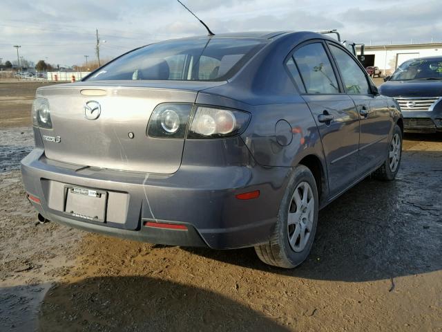 JM1BK12F881815286 - 2008 MAZDA 3 I GRAY photo 4