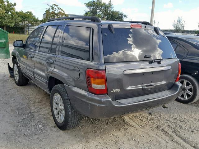 1J4GX58S44C140810 - 2004 JEEP GRAND CHER GRAY photo 3