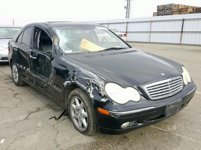 WDBRF61J73F355795 - 2003 MERCEDES-BENZ C 240 BLACK photo 1