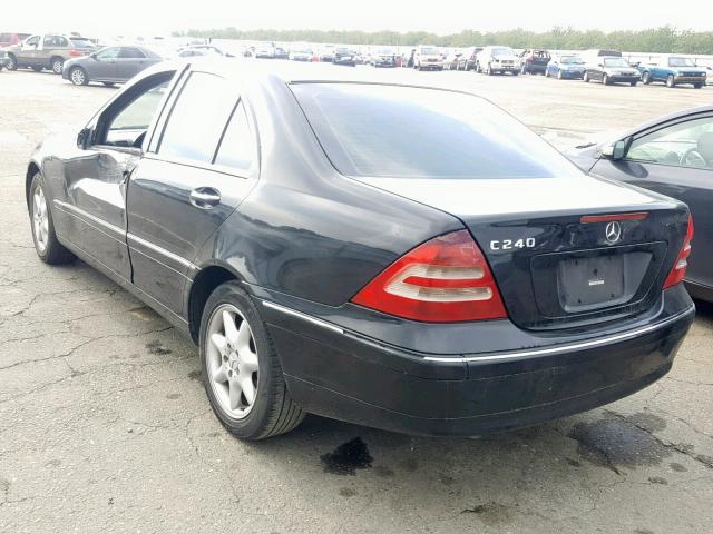 WDBRF61J73F355795 - 2003 MERCEDES-BENZ C 240 BLACK photo 3