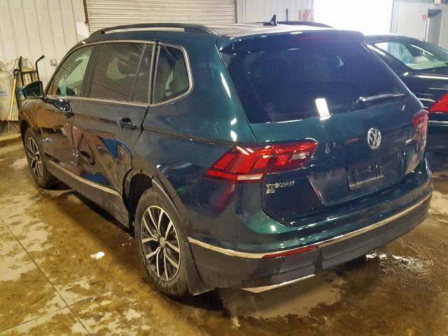 3VV2B7AX9JM138319 - 2018 VOLKSWAGEN TIGUAN SE GREEN photo 3