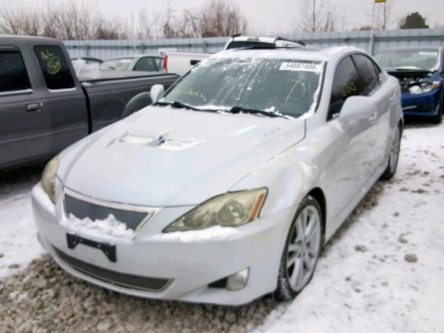 JTHBE262572008204 - 2007 LEXUS IS 350 SILVER photo 2