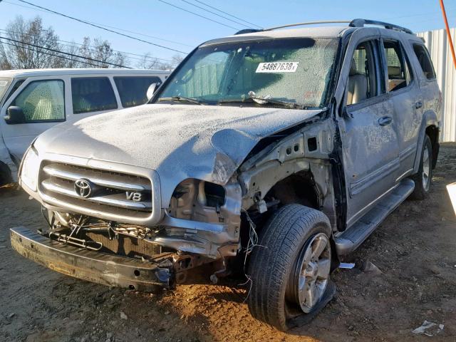 5TDBT48A04S226305 - 2004 TOYOTA SEQUOIA LI SILVER photo 2