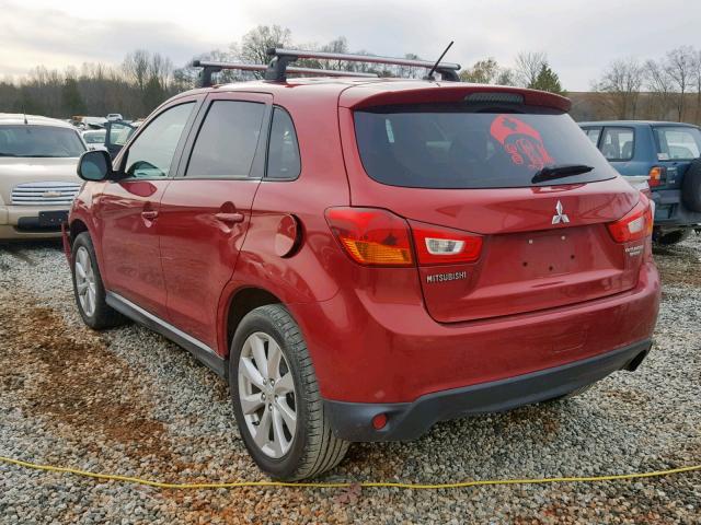 4A4AP3AU2FE021701 - 2015 MITSUBISHI OUTLANDER RED photo 3