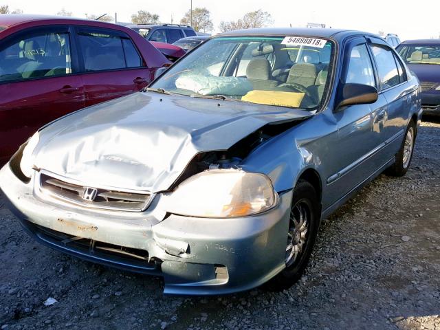 2HGEJ6619YH579407 - 2000 HONDA CIVIC BASE Boz foto 2