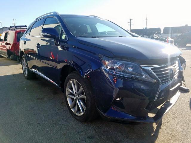 2T2BC1BA1FC006802 - 2015 LEXUS RX 450H BLUE photo 1