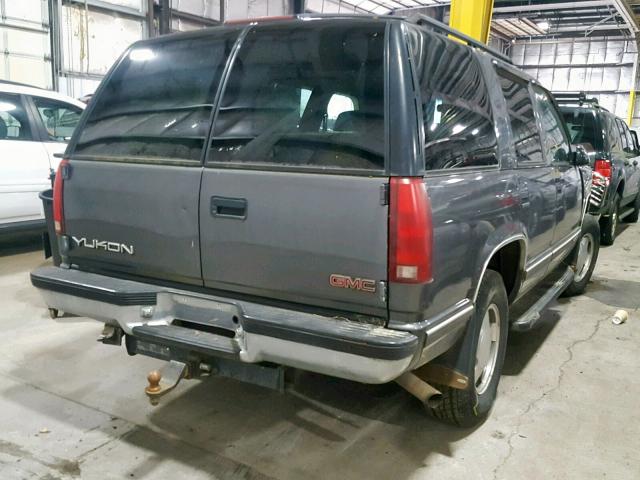 1GKEK13R1XJ720495 - 1999 GMC YUKON GRAY photo 4