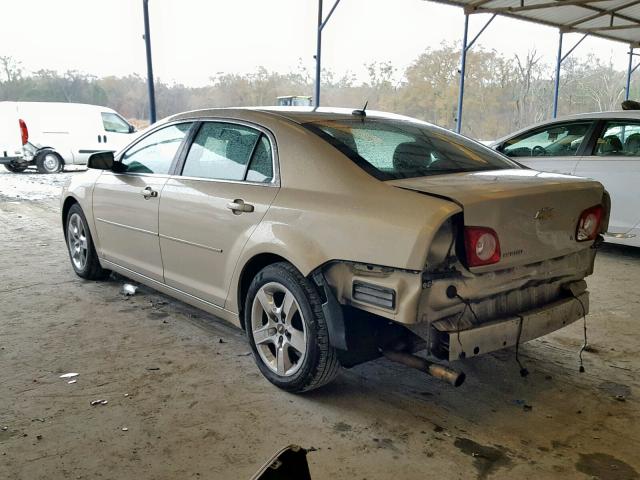 1G1ZH57B79F177801 - 2009 CHEVROLET MALIBU 1LT GOLD photo 3