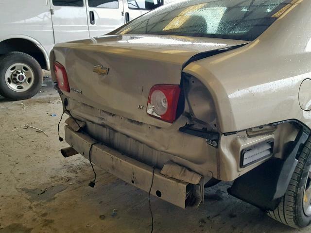 1G1ZH57B79F177801 - 2009 CHEVROLET MALIBU 1LT GOLD photo 9