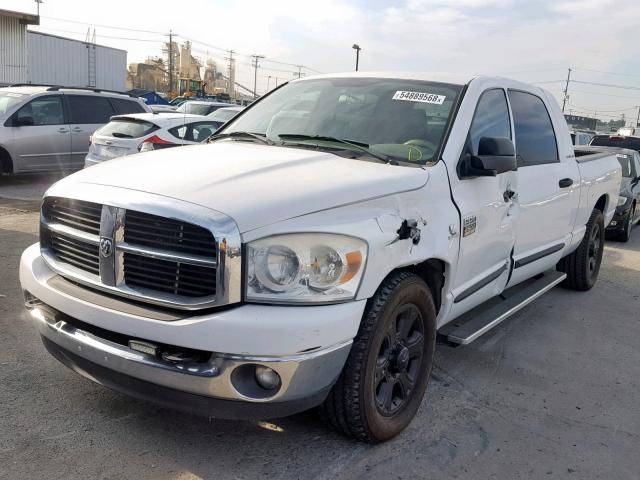 3D7KR29C17G749988 - 2007 DODGE RAM 2500 WHITE photo 2