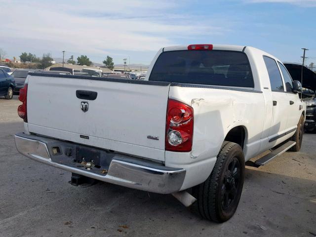 3D7KR29C17G749988 - 2007 DODGE RAM 2500 WHITE photo 4