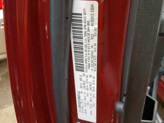 3C6LD4AT1CG247441 - 2012 DODGE RAM 2500 S RED photo 10