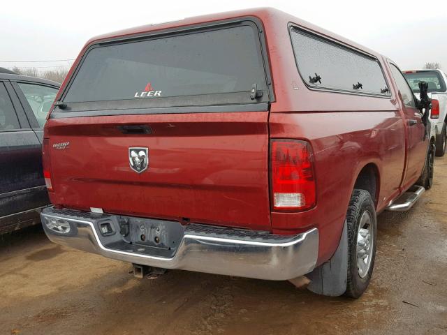 3C6LD4AT1CG247441 - 2012 DODGE RAM 2500 S RED photo 4