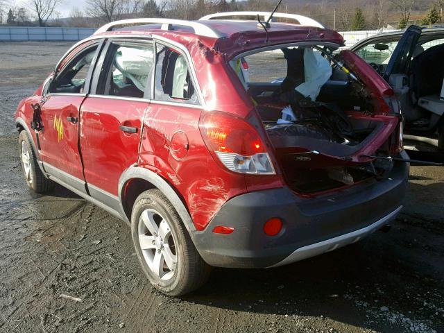 3GNAL2EK9CS610176 - 2012 CHEVROLET CAPTIVA SP RED photo 3