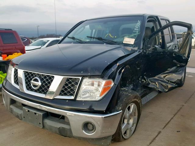 1N6AD07U67C430025 - 2007 NISSAN FRONTIER C BLACK photo 2