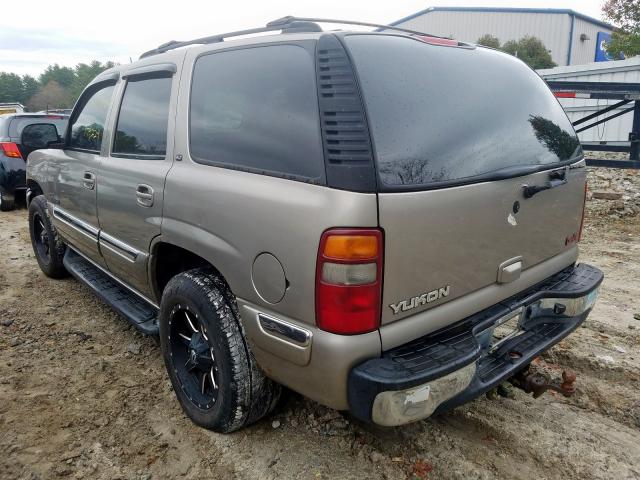 1GKEK13Z52J224561 - 2002 GMC YUKON GRAY photo 3