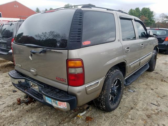 1GKEK13Z52J224561 - 2002 GMC YUKON GRAY photo 4