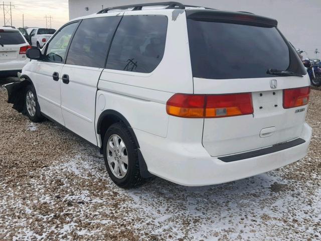 5FNRL18592B005383 - 2002 HONDA ODYSSEY LX WHITE photo 3