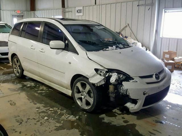 JM1CR293270137401 - 2007 MAZDA 5 WHITE photo 1