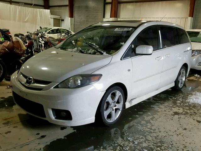 JM1CR293270137401 - 2007 MAZDA 5 WHITE photo 2