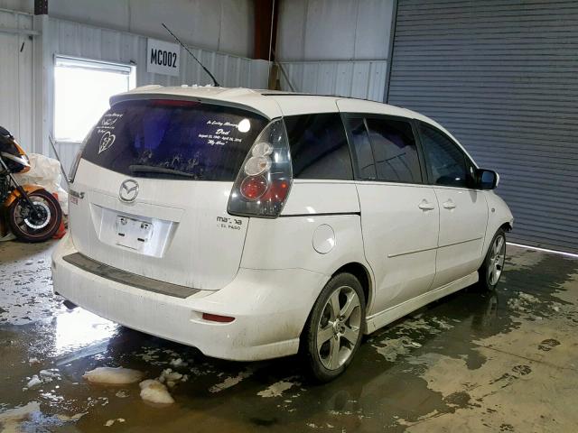 JM1CR293270137401 - 2007 MAZDA 5 WHITE photo 4