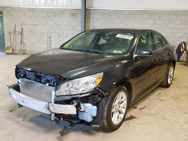 1G11C5SLXEF195313 - 2014 CHEVROLET MALIBU 1LT BLACK photo 2