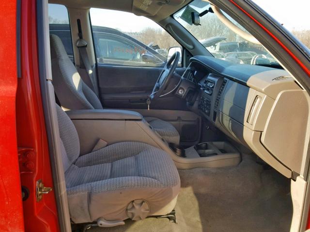 1D4HS48N13F605766 - 2003 DODGE DURANGO SL RED photo 5