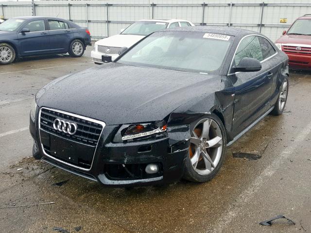 WAUDK78T28A032857 - 2008 AUDI A5 QUATTRO BLACK photo 2