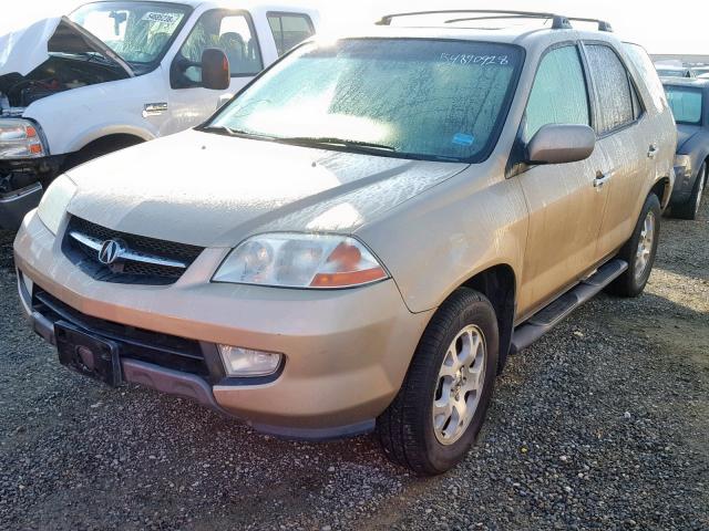 2HNYD18681H534070 - 2001 ACURA MDX TOURIN GOLD photo 2