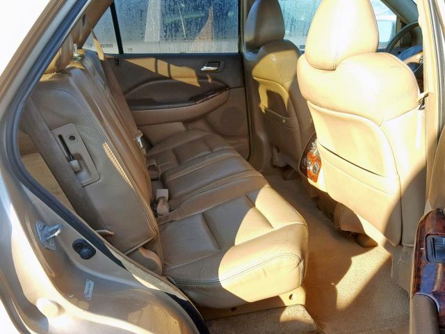 2HNYD18681H534070 - 2001 ACURA MDX TOURIN GOLD photo 6