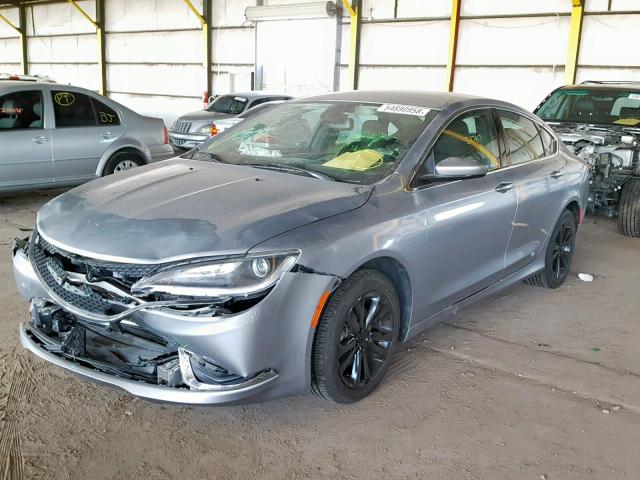 1C3CCCAB3GN153611 - 2016 CHRYSLER 200 LIMITE GRAY photo 2