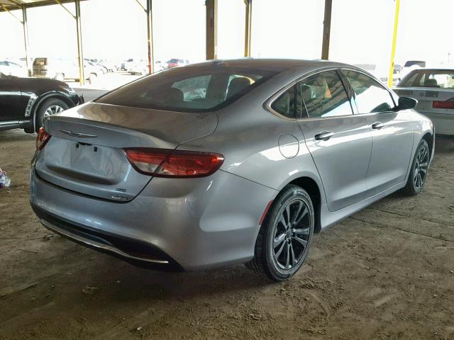 1C3CCCAB3GN153611 - 2016 CHRYSLER 200 LIMITE GRAY photo 4