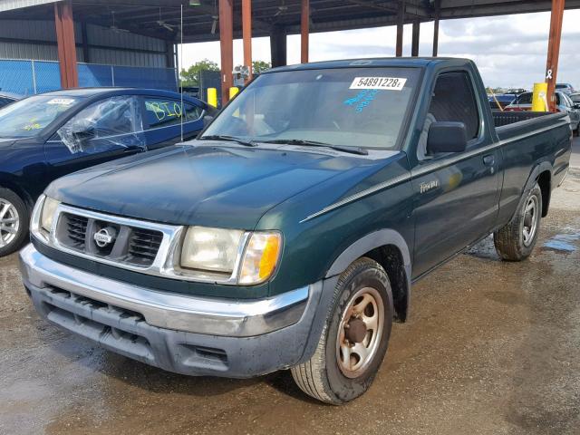 1N6DD21SXYC341558 - 2000 NISSAN FRONTIER X GREEN photo 2