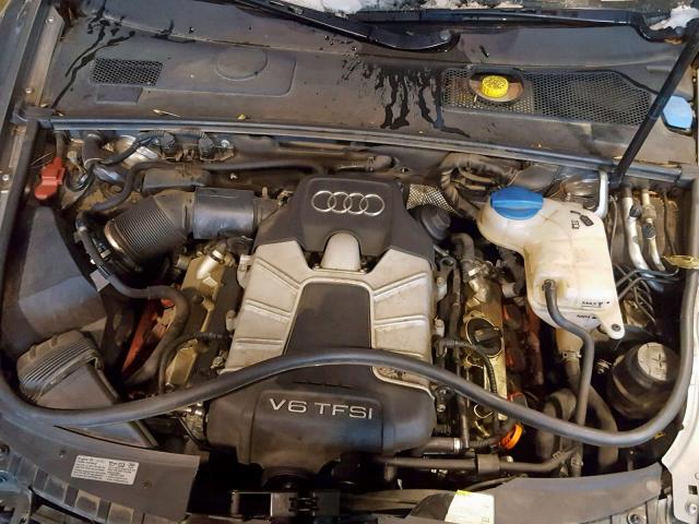 WAUKGAFB2BN006873 - 2011 AUDI A6 PRESTIG SILVER photo 7