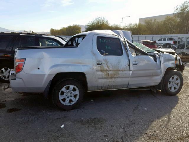 2HJYK16466H532107 - 2006 HONDA RIDGELINE SILVER photo 10