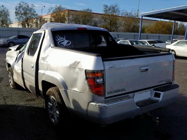 2HJYK16466H532107 - 2006 HONDA RIDGELINE SILVER photo 3