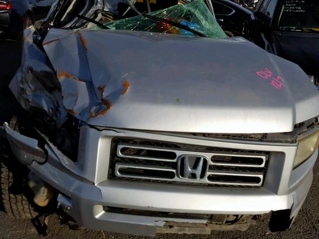 2HJYK16466H532107 - 2006 HONDA RIDGELINE SILVER photo 7