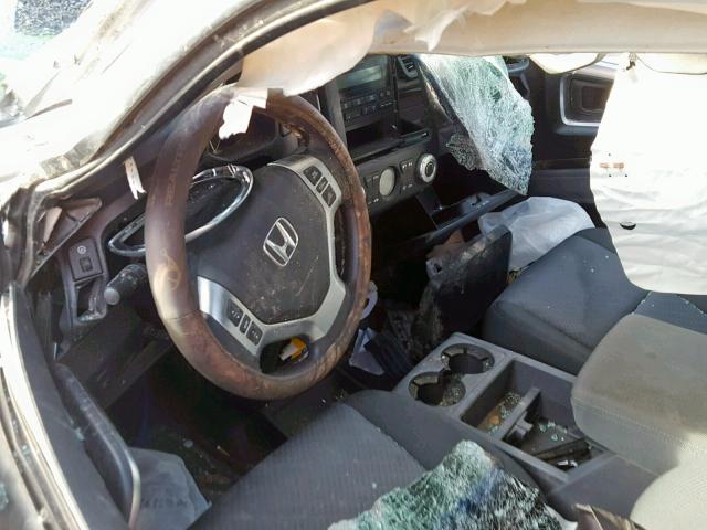 2HJYK16466H532107 - 2006 HONDA RIDGELINE SILVER photo 9