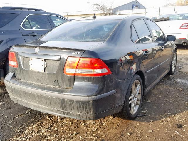 YS3FD46Y371118320 - 2007 SAAB 9-3 2.0T BLACK photo 4