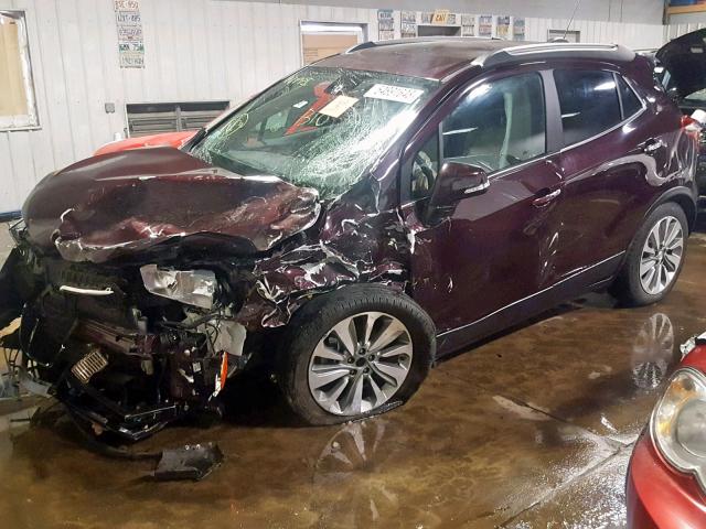 KL4CJASB2HB179862 - 2017 BUICK ENCORE PRE PURPLE photo 2